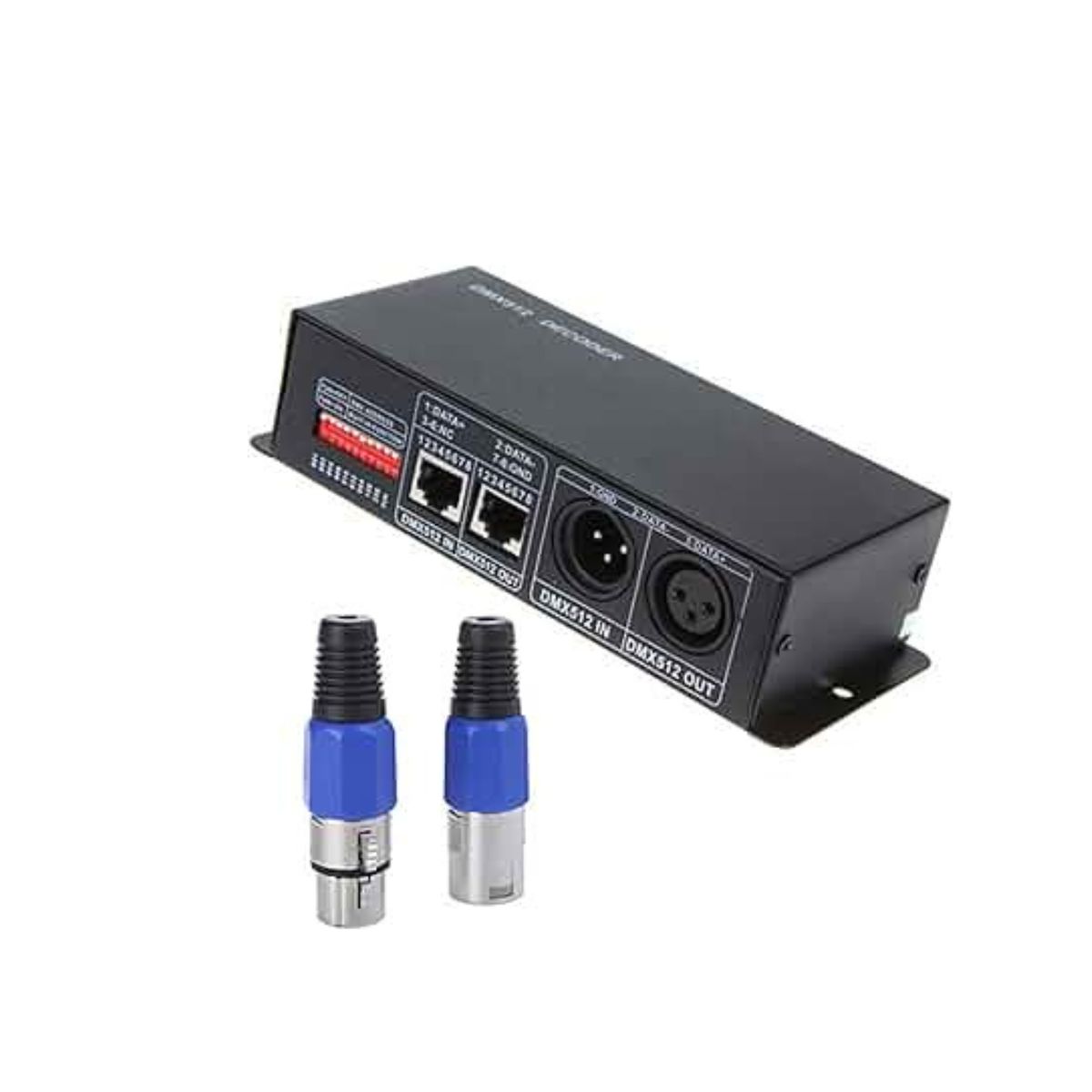 GENERICO - Decodificador DMX para Cinta LED RGB DMX 3 CANALES