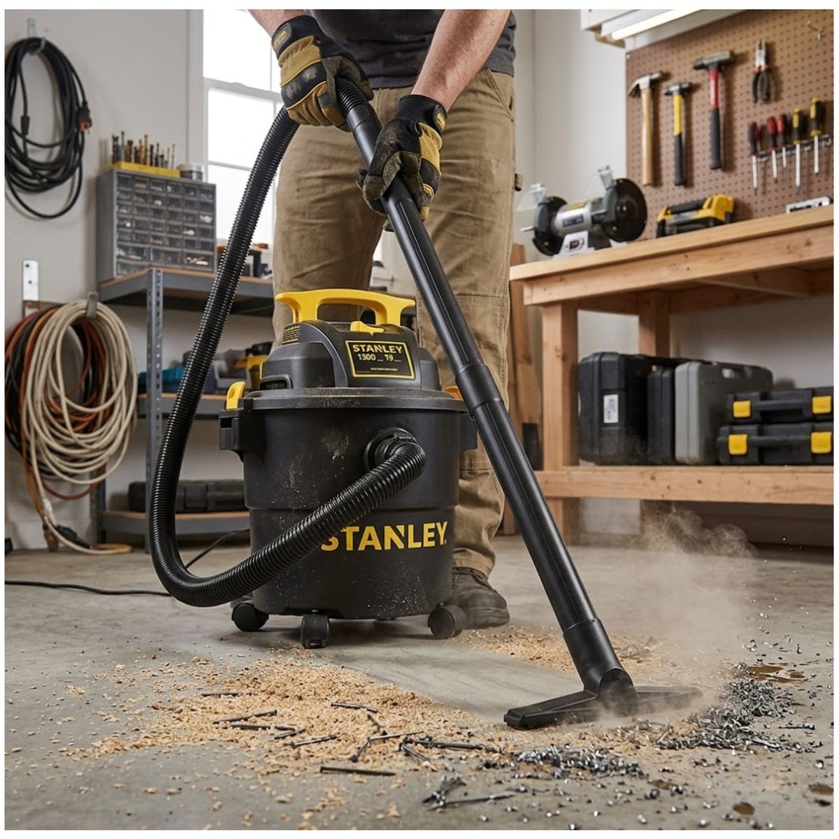 STANLEY - ASPIRADORA DE POLVO Y LIQUIDO 19 LITROS STANLEY