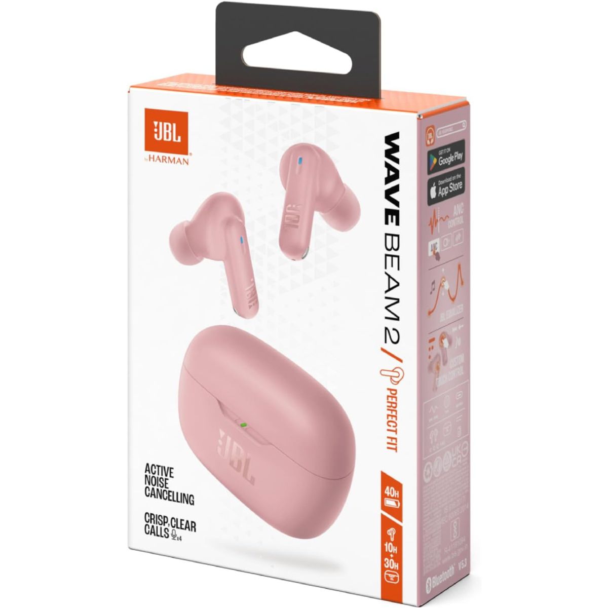 JBL - JBL Wave Beam 2 Auriculares Inalámbricos con ANC, Sonido JBL Pure Bass