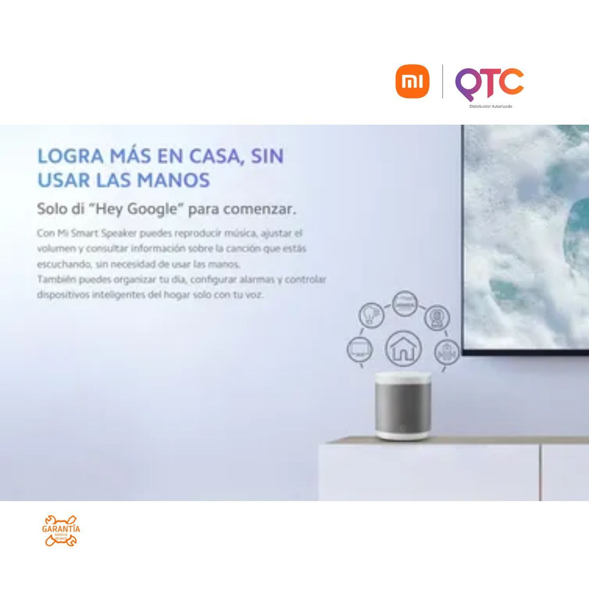 XIAOMI - Xiaomi Mi Smart Speaker L09G Parlante Inteligente Google Assistant Bluetooth WiFi Control por Voz