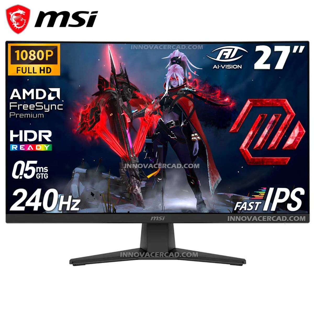 MSI - Monitor MSI MAG 272F X24, 27 Fast IPS, FHD 1920 x 1080, 240Hz, 0.5ms, FreeSync