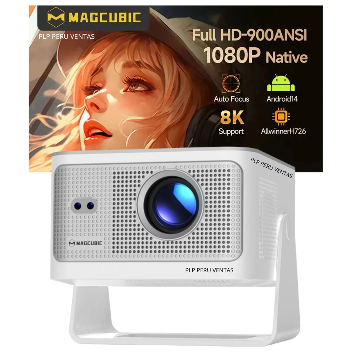 GENERICO - Proyector Hy350 Max Magcubic 8K Smart MagisTV Android14 2026