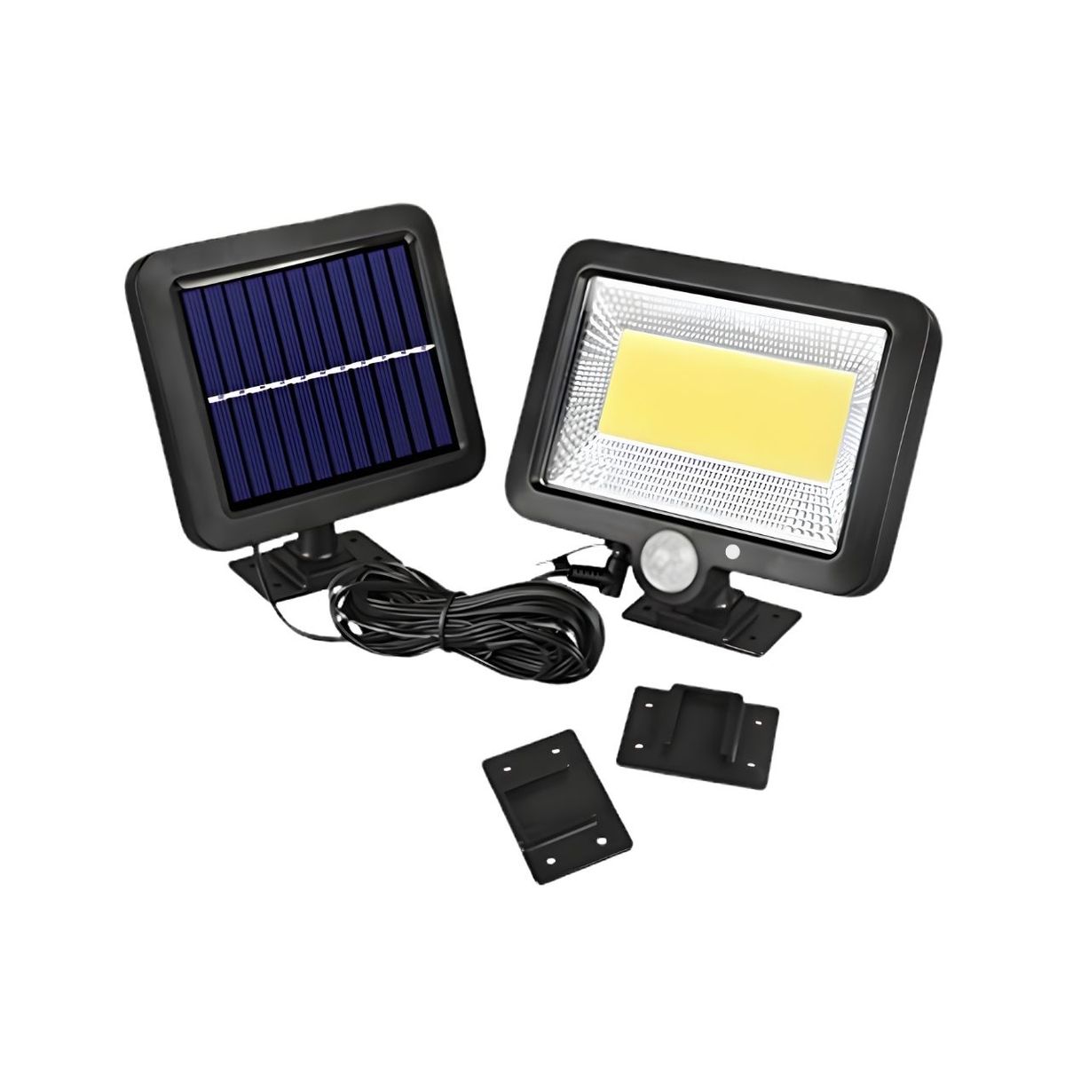 GENERICO - Reflector Solar LED con Sensor de Movimiento Exterior IP65 + Panel Independiente