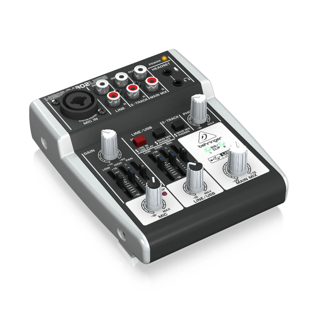 BEHRINGER - Mezclador 2 Canales C/Interfaz de Audio/USB XENYX 302USB BEHRINGER