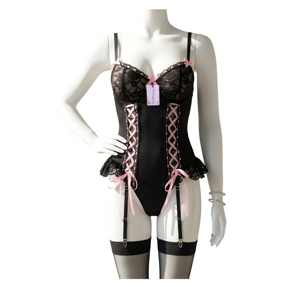 GENERICO - BODY DE ENCAJE SEXY LENCERIA TALLA XL