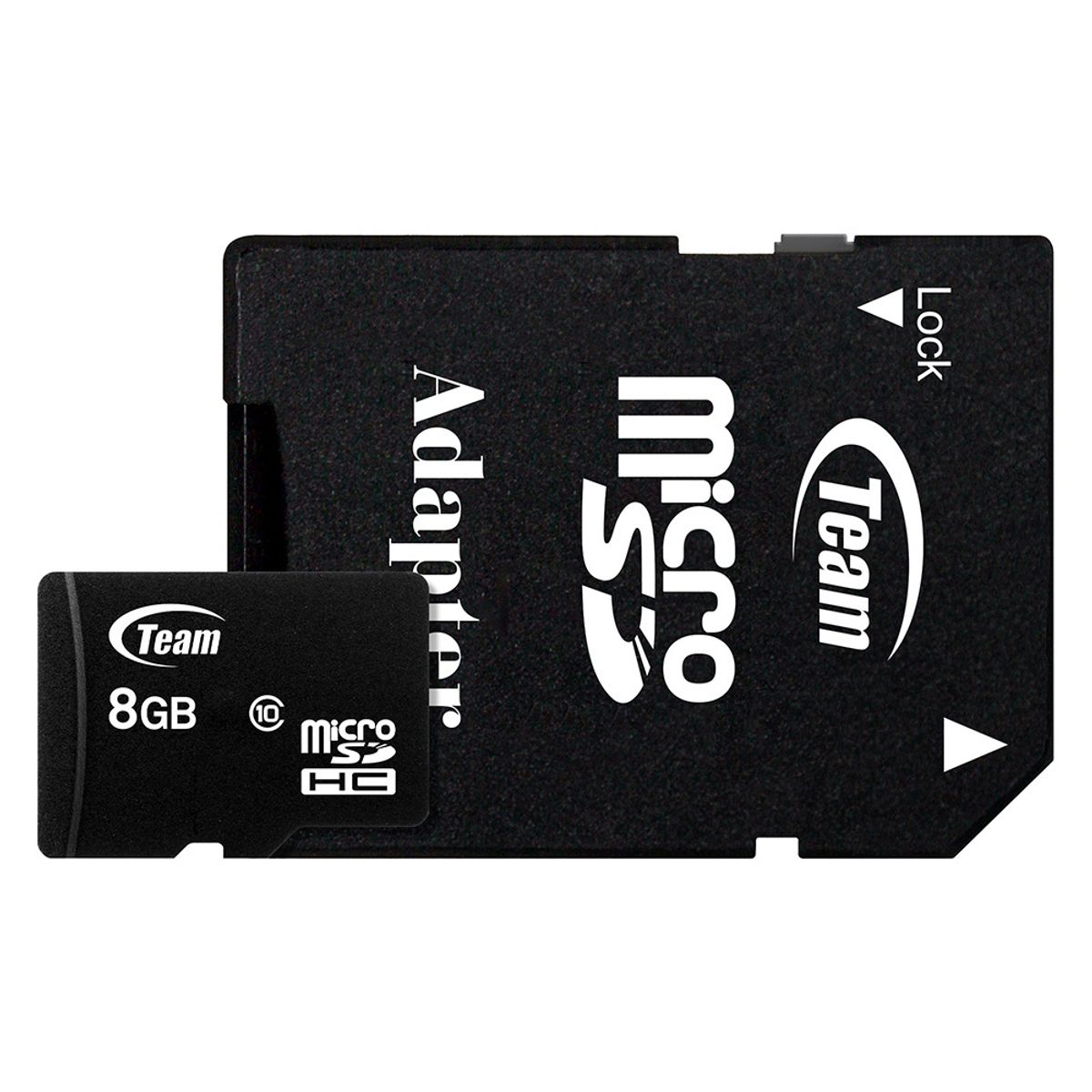 TEAMGROUP - MEMORIA MICROSD 8GB TEAMGROUP CLASE 10 CON ADAPTADOR SD TUSDH8GCL1003