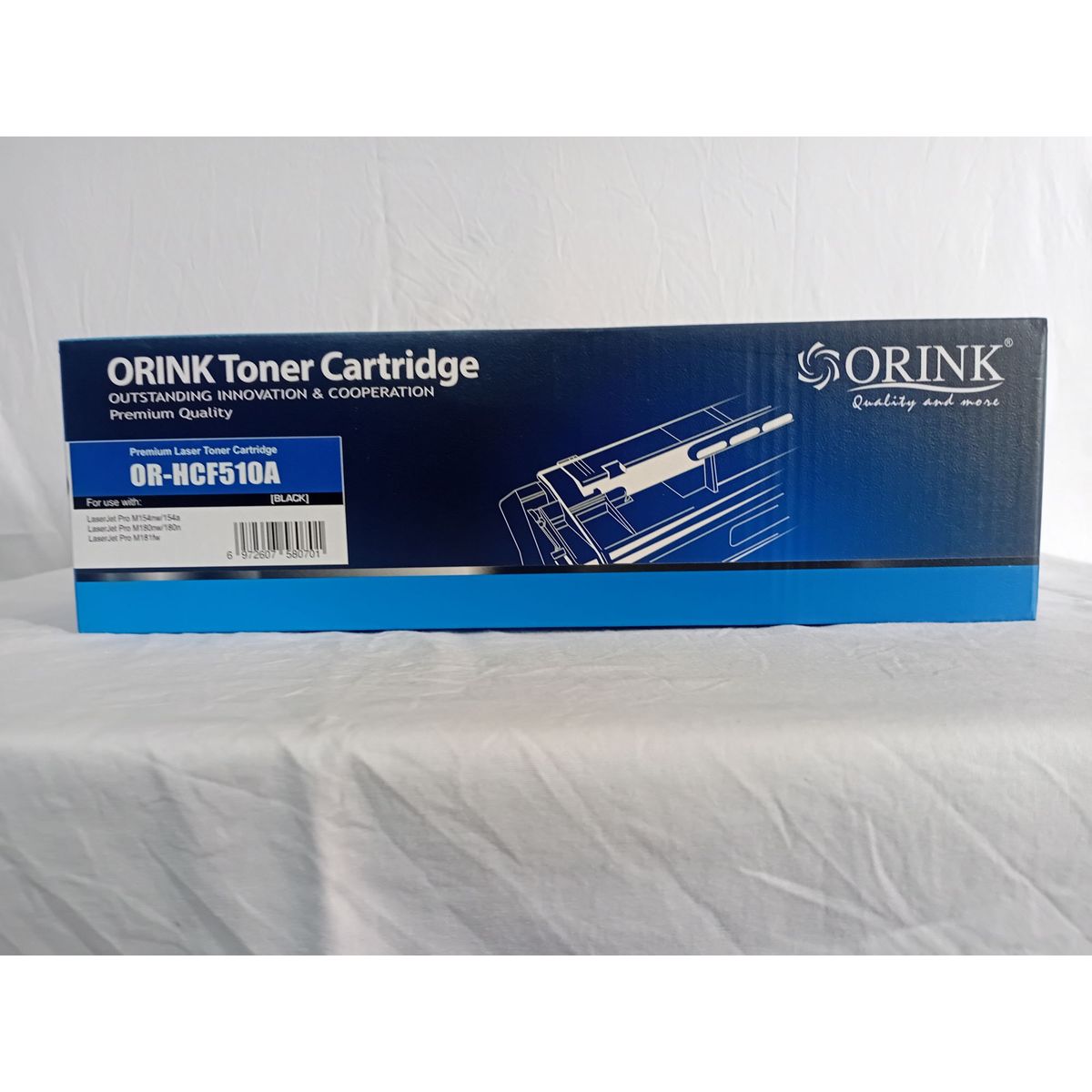GENERICO - Tóner Compatible Orink HCF510A Negro - Alternativo HP 204A - para HP Color LaserJet Pro M154 y MFP M180/M181 - Rendimiento 1,100 Páginas