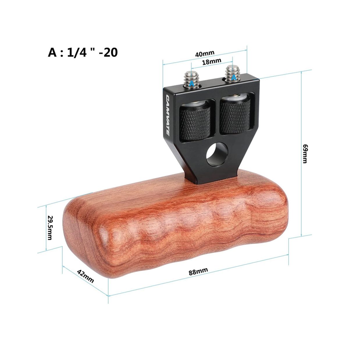 GENERICO - Mango de Madera Derecho - CAMVATE