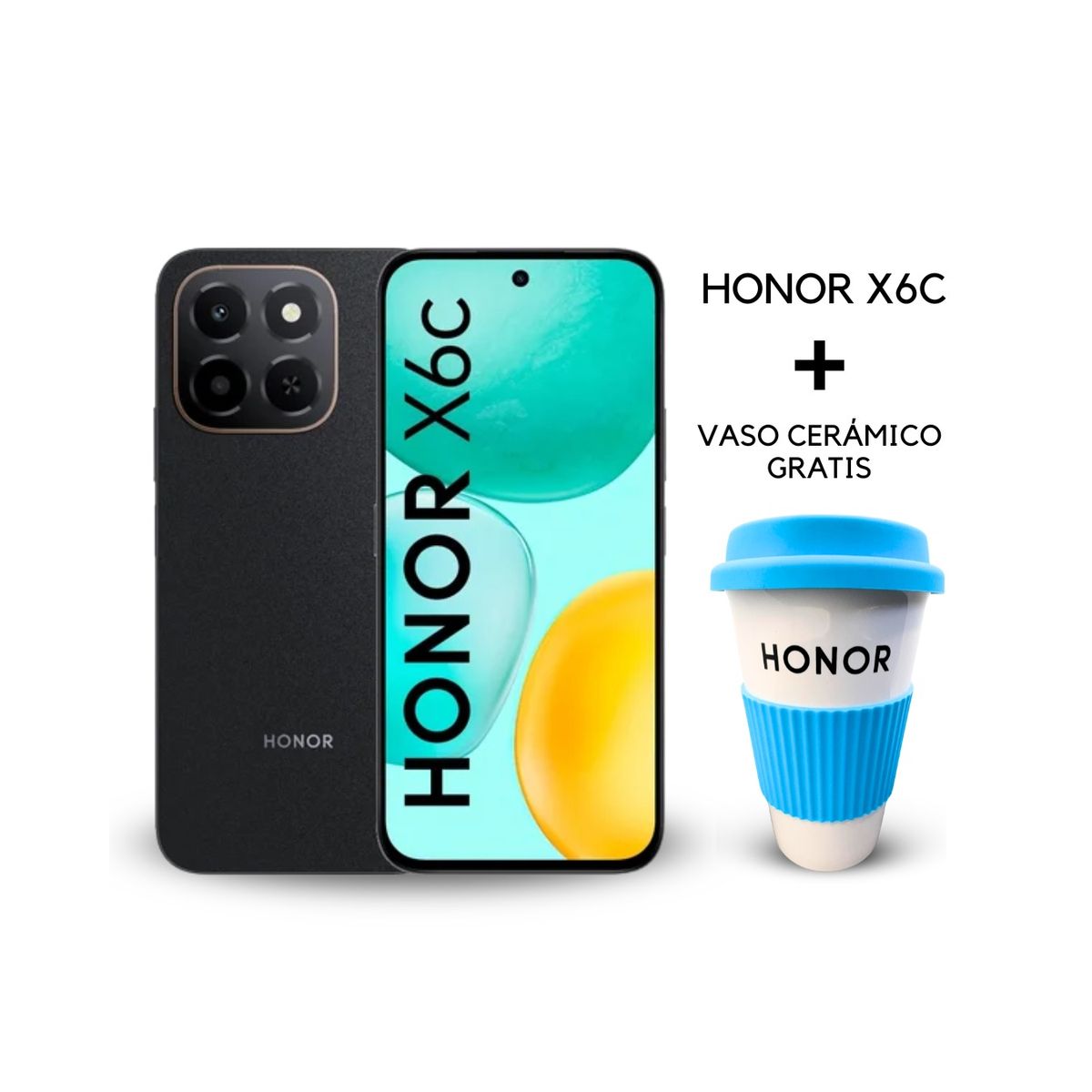 HONOR - Celular Honor X6C 6gbram + 256 gb  +  Vaso Honor