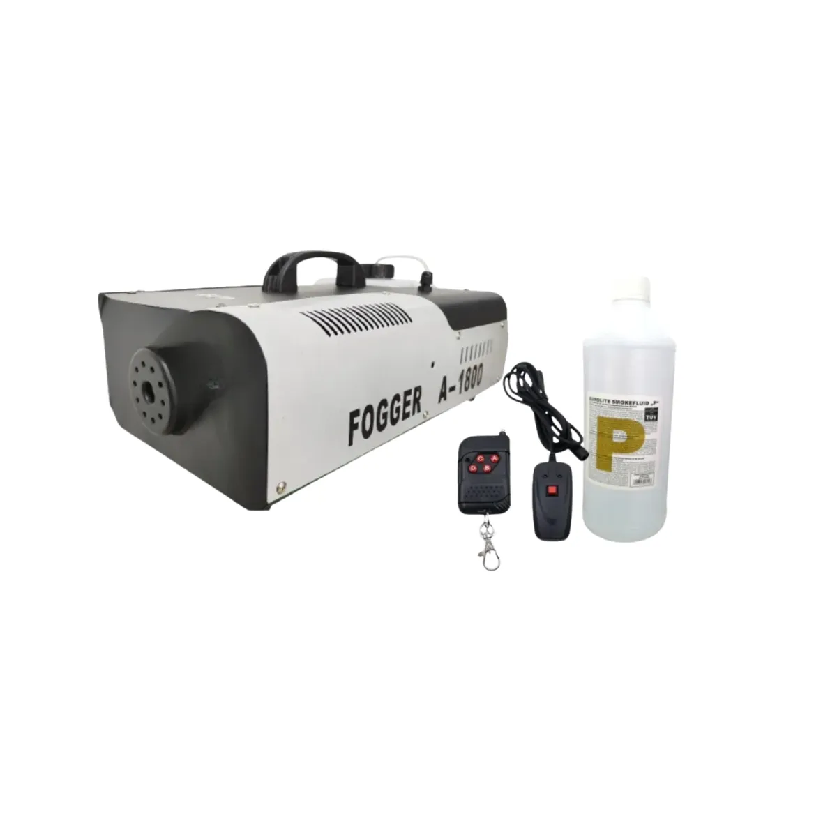 GENERICO - maquina de humo 1800w con doble control + 1 botella gratis para efecto fiesta eventos