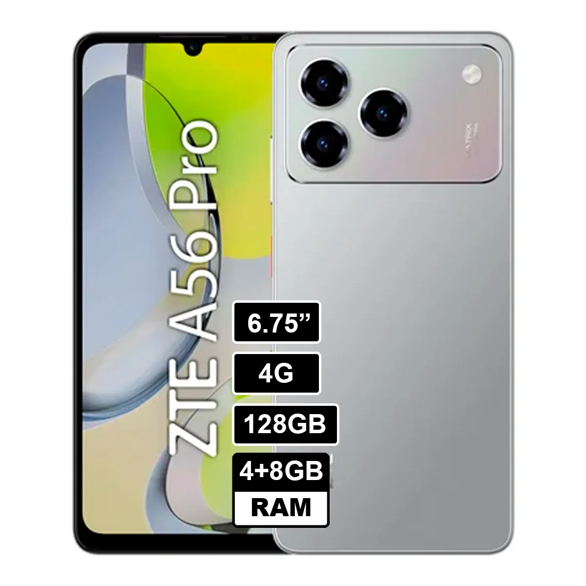 ZTE - Smartphone ZTE A56 Pro 4+8GB RAM 128GB Gris