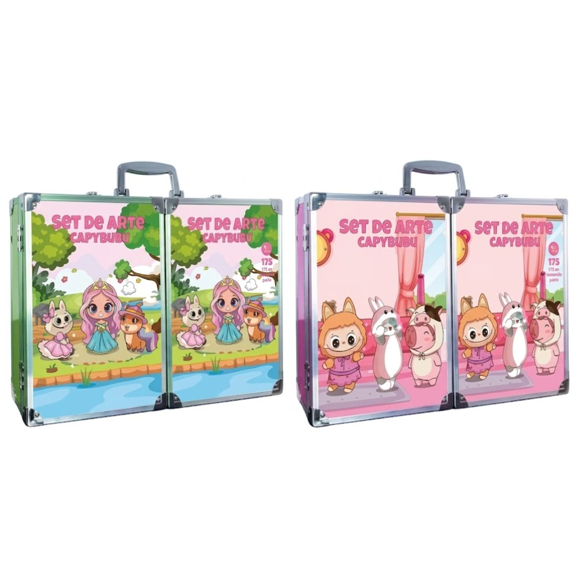 GENERICO - Set de Artes Capybuddy de Aluminio 106 Piezas para Niños