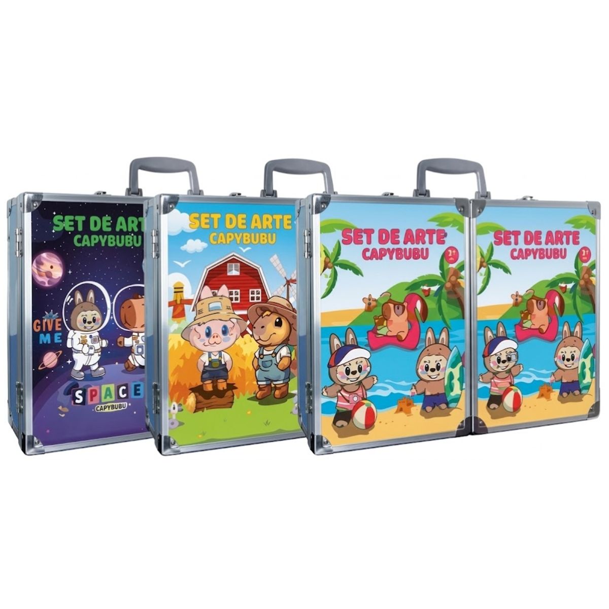 GENERICO - Set de Artes Capybuddy de Aluminio 106 Piezas para Niños