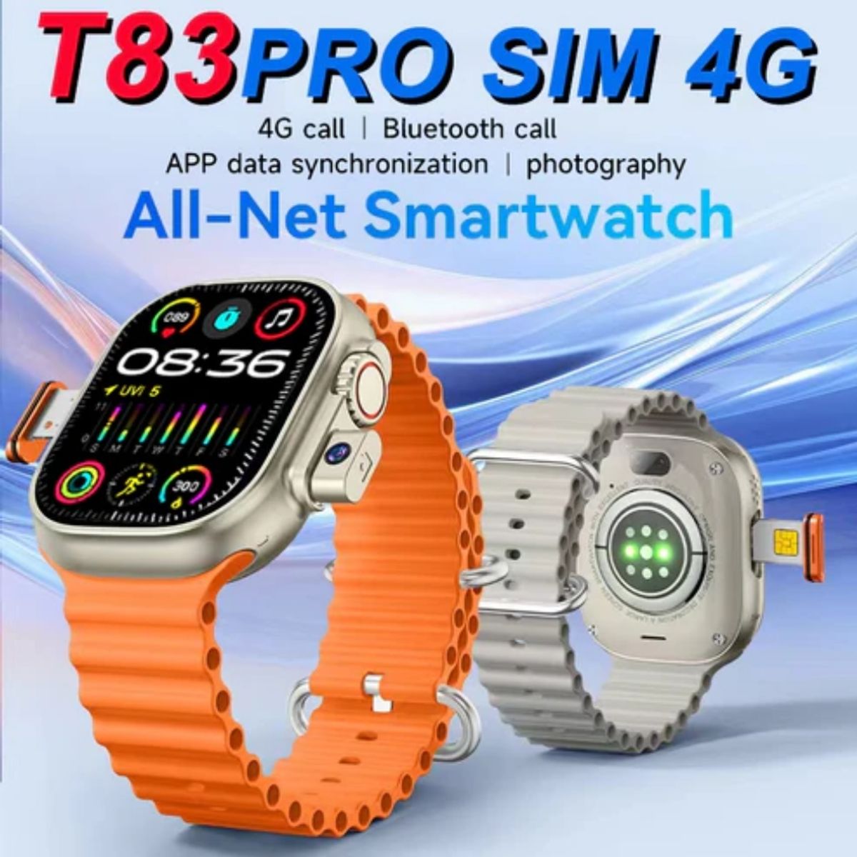 GENERICO - SmartWatch Bluetooth T83 PRO 4G con Cámara