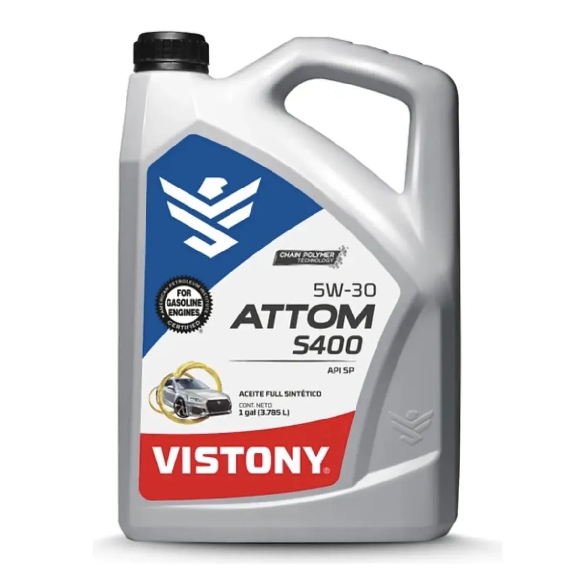 VISTONY - ACEITE VISTONY ATTOM S400 SAE 5W30 - 1 GALON
