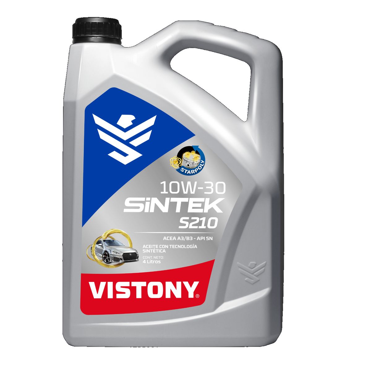 VISTONY - ACEITE VISTONY SINTEK OIL S210 10W30 - 4 LITROS