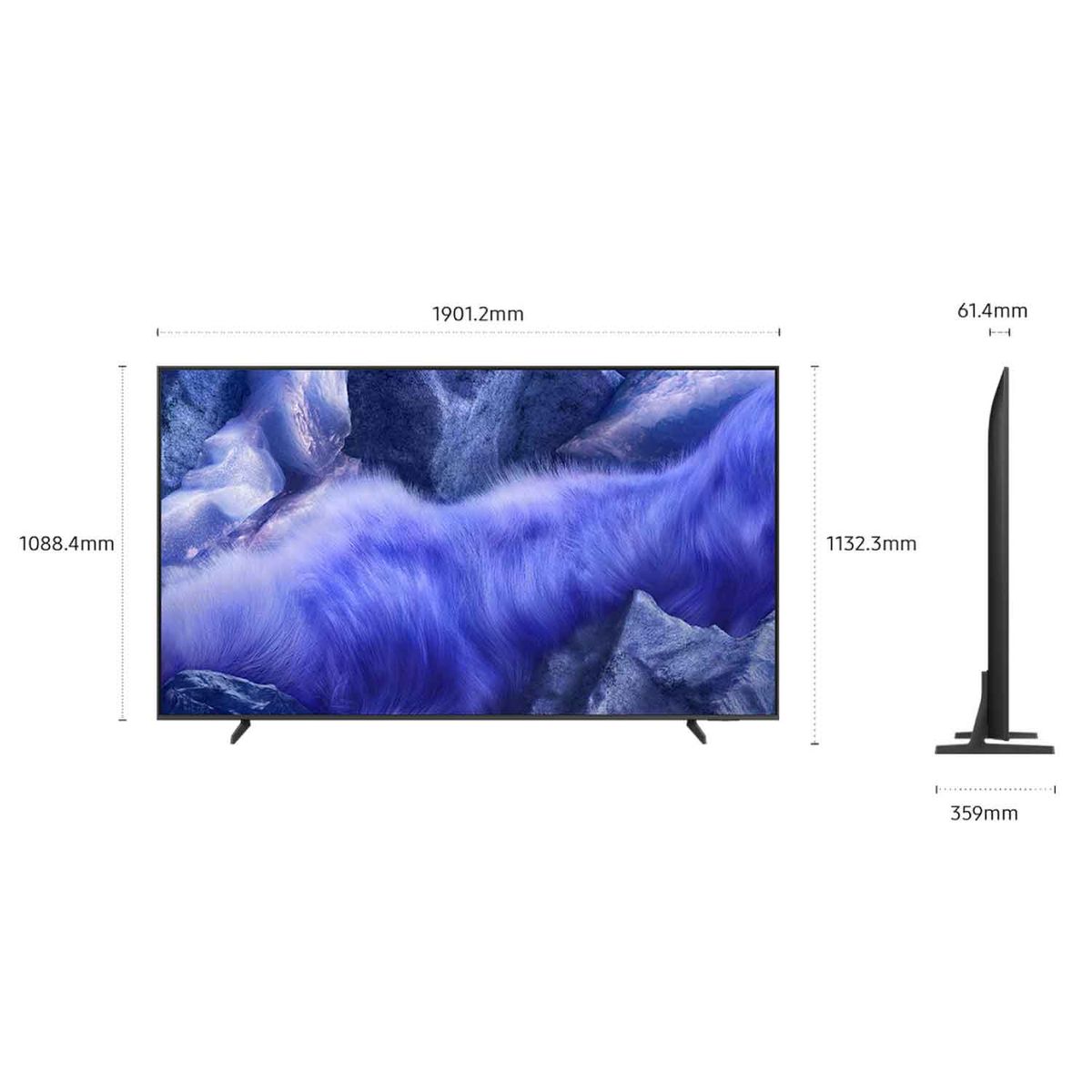 SAMSUNG - Televisor Samsung QLED 85 Visión AI Smart TV 4K UHD QN85QEF1AGXPE
