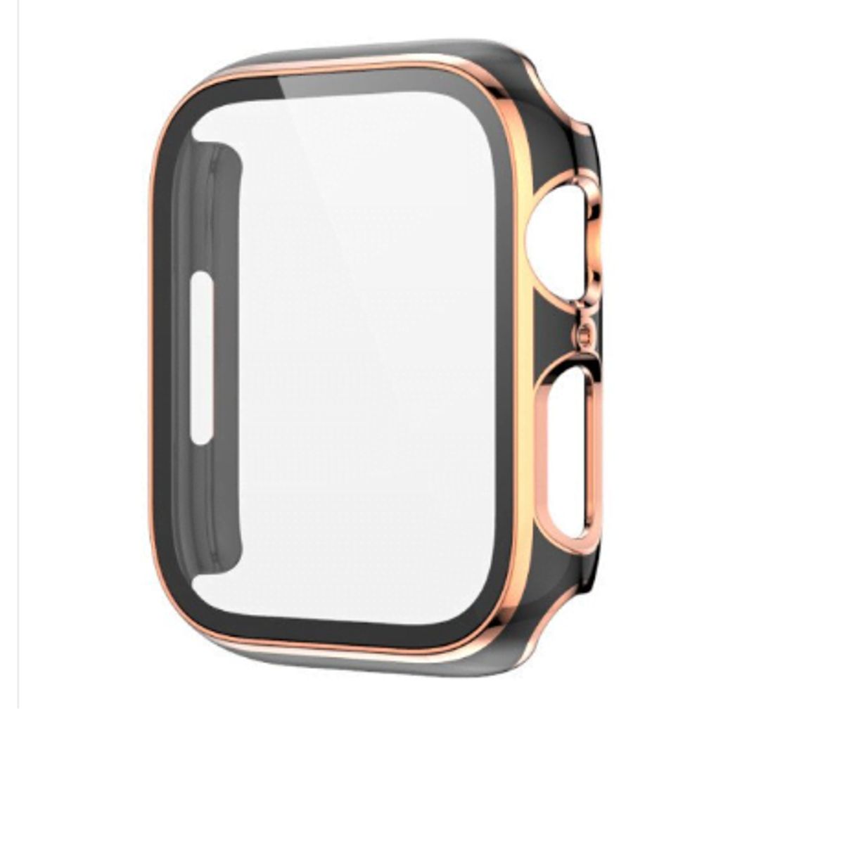 GENERICO - Bumpers para Apple Watch Bordes Dorados 49mm - NEGRO
