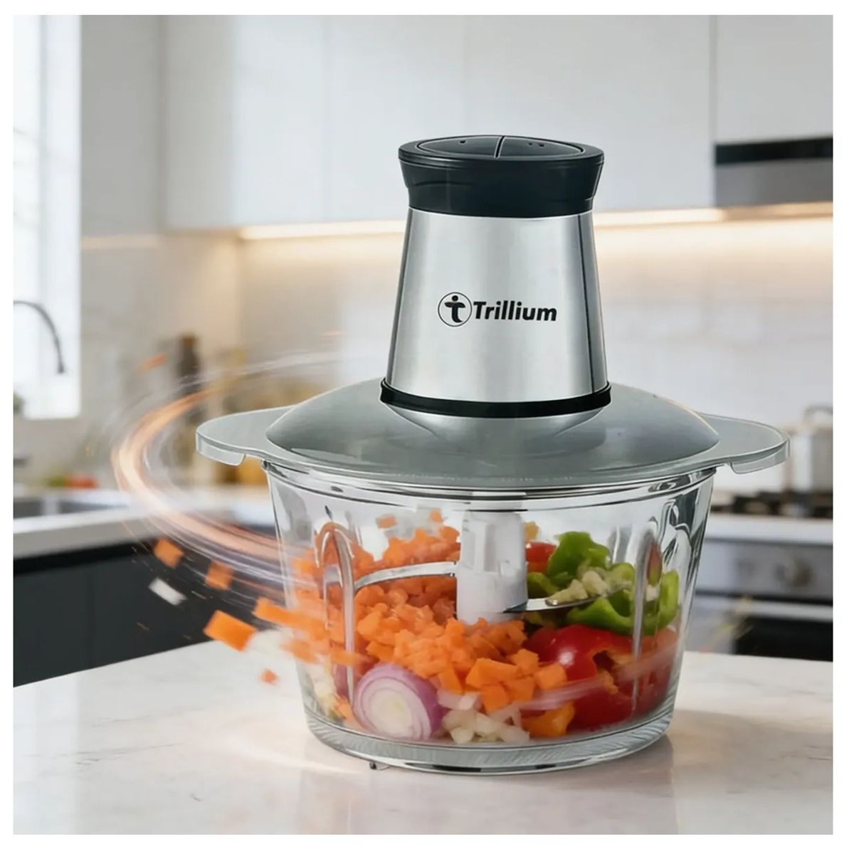 GENERICO - Picadora Trillium de 800watts de 3 litros  TX-2955