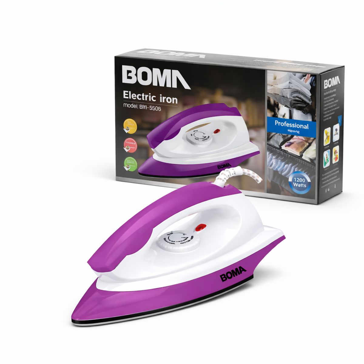 OEM - Plancha De Ropa Eléctrica Antihaderente 1200W