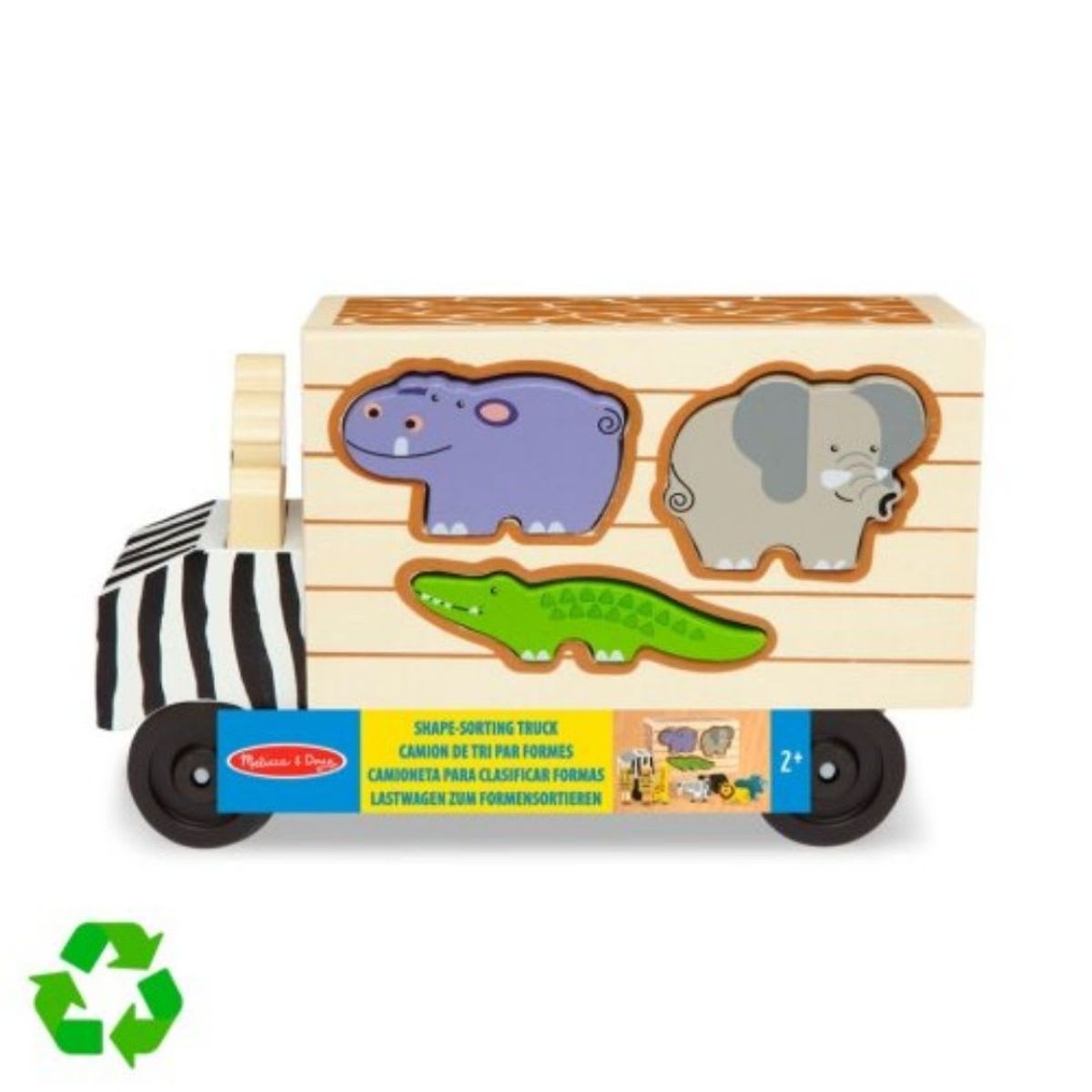 MELISSA & DOUG - Camion Didactico Safari de Madera con Animales Melissa & Doug