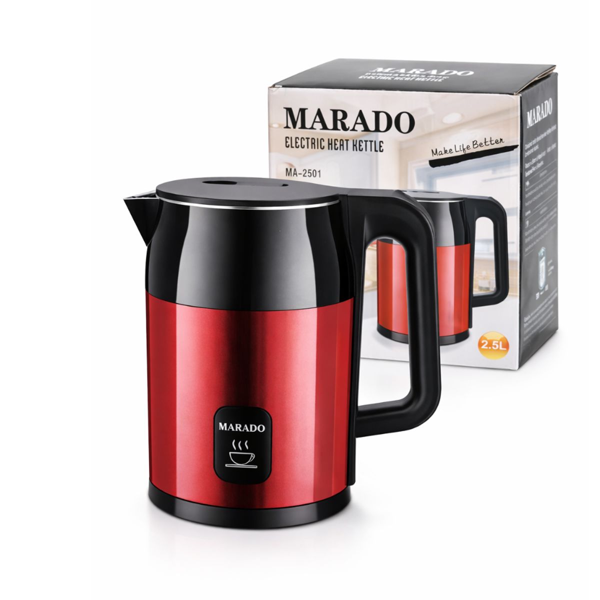 INSPIRA MARKET - Hervidor Eléctrico 2.5 L Tetera Eléctrica para Agua