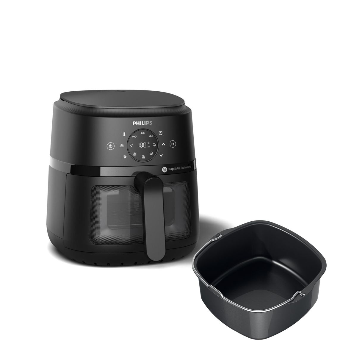 PHILIPS - Combo Freidora de aire 4.2 litros RapidAir digital + Accesorio para Horno Philips