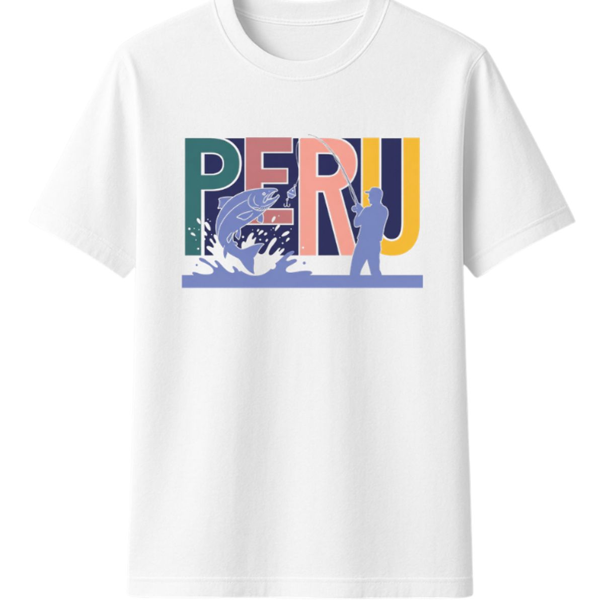 AQUA&MODA - Polo Clásico 100% Algodón Jersey 30-1 de Alta Calidad Tejido Fino Unisex AquaModa PERU Pesca PRUPCA3