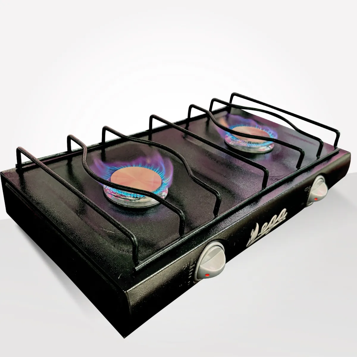 GENERICO - Cocina de Mesa 2 Hornillas a Gas Color Negro