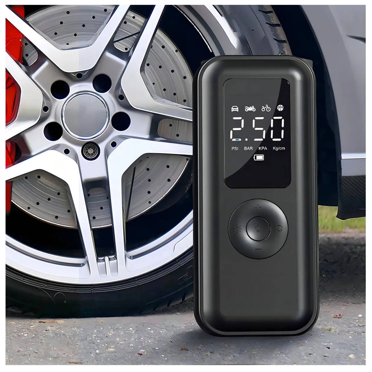 SEISA - Inflador de Llanta Auto Scooter Bicicleta Pelota Multifuncional Compresor de  Aire