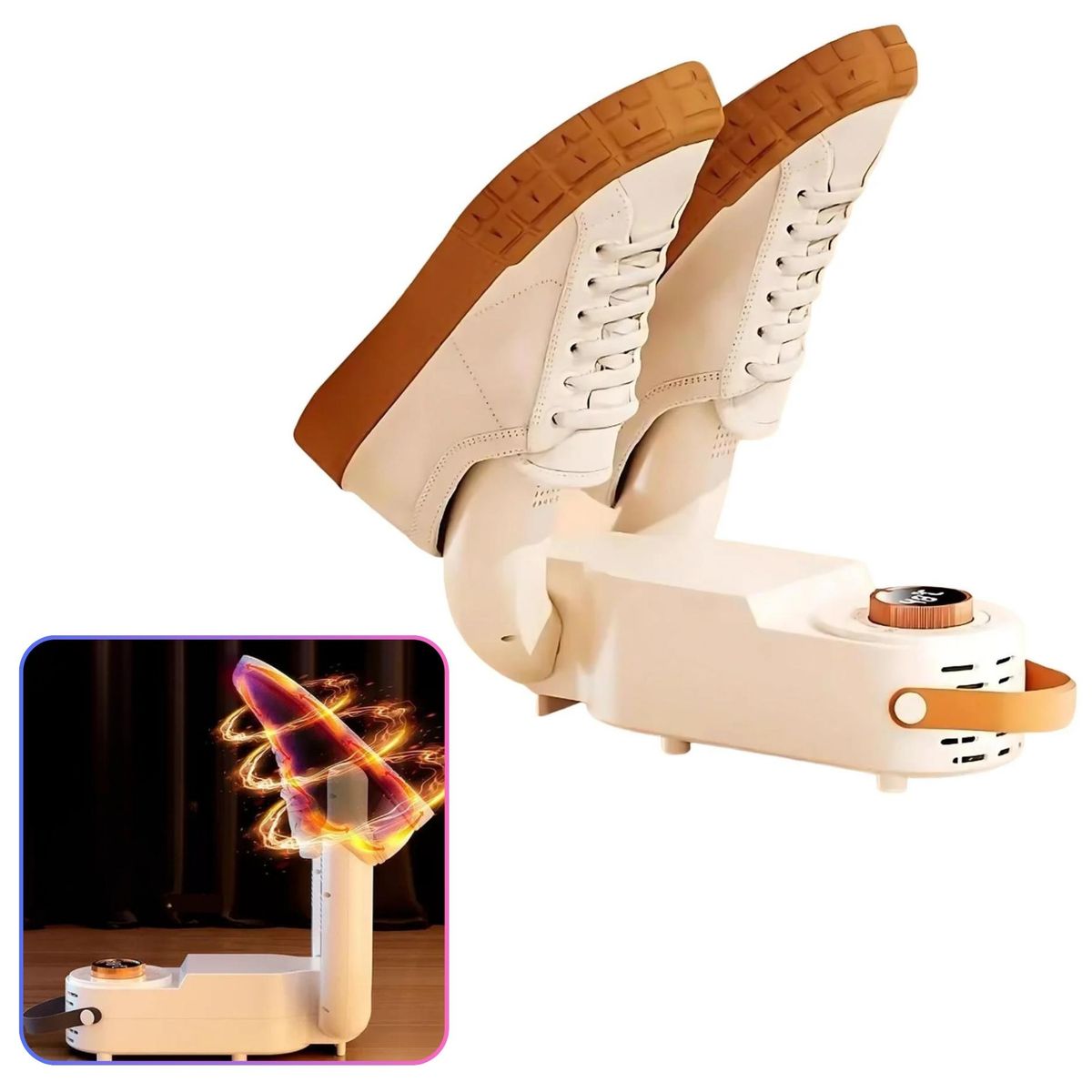 SEISA - Secador de Zapatos Zapatilla Calentador pantuflas Electrico Portatil