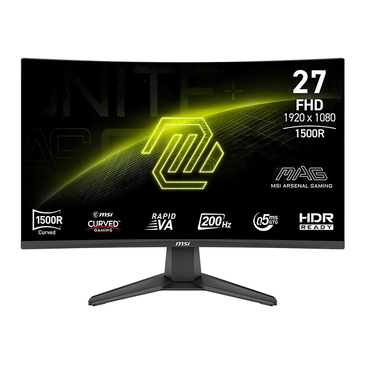 MSI - Monitor Gamer Curvo MSI MAG 276CF 27, 200Hz, 0.5ms, Panel Rapid VA, Full HD