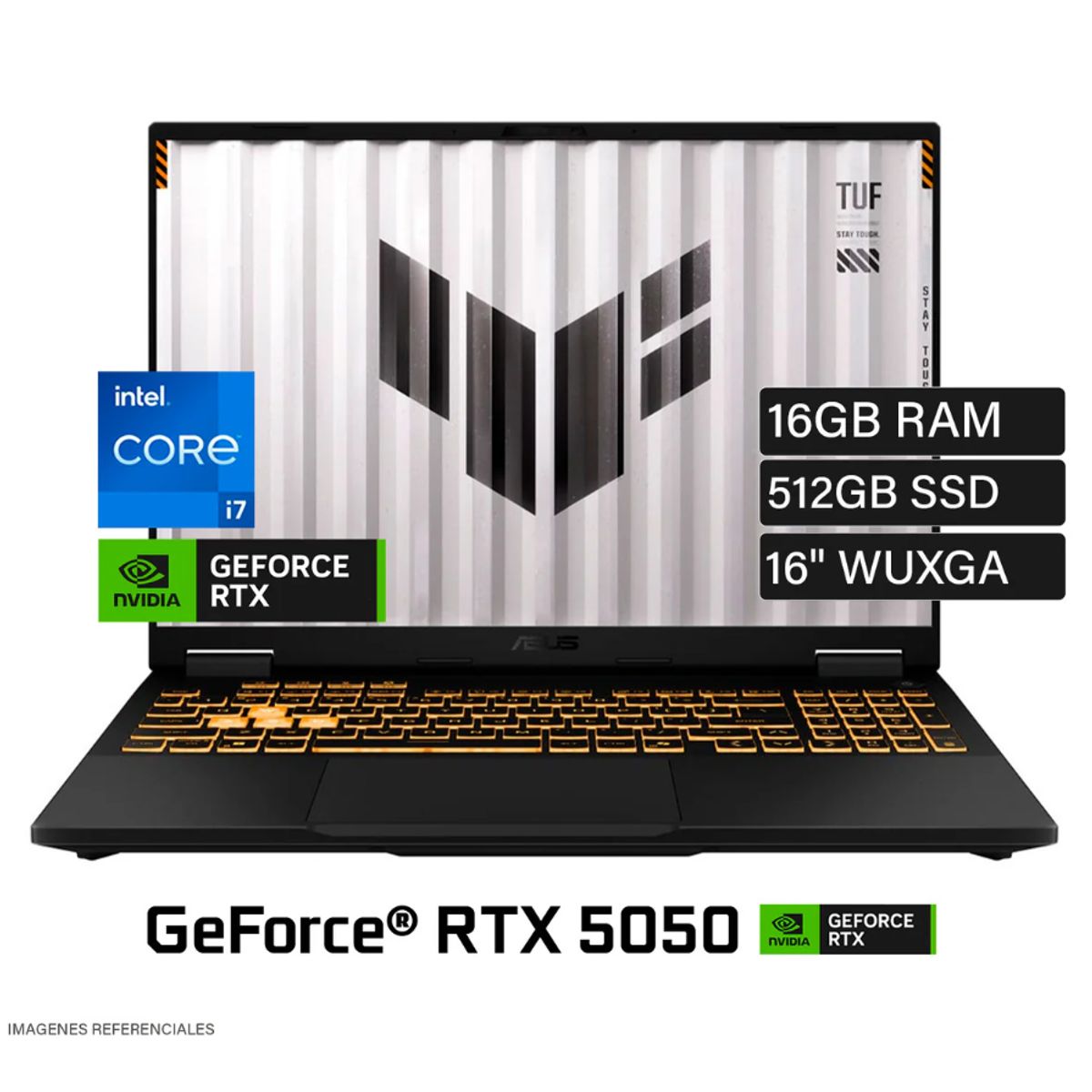 ASUS - LAPTOP ASUS TUF F16 INTEL CORE I7 14650HX FX608JHR-RV006 RAM 16GB DDR5 SSD 1TB RTX 5050 8GB - 16"