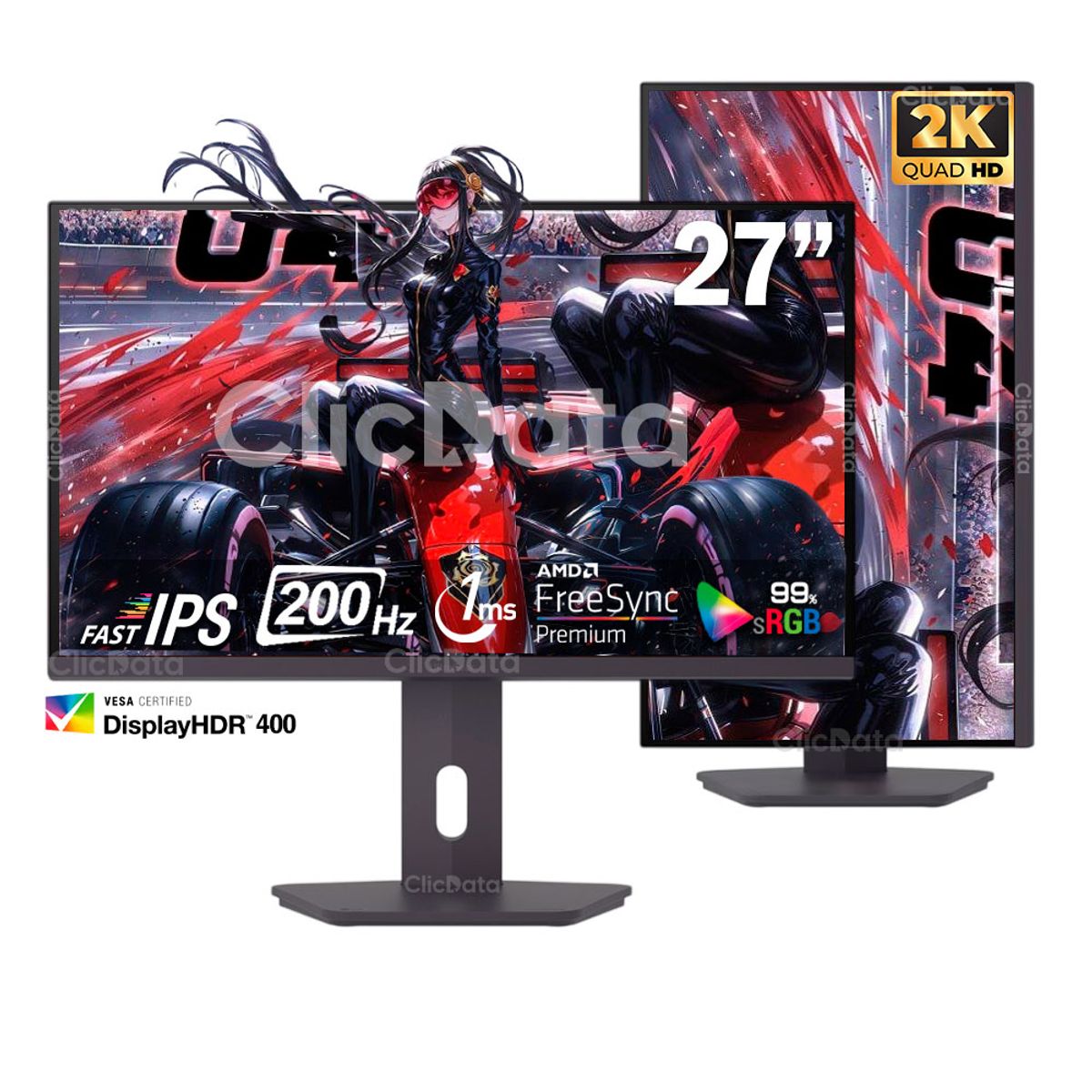 LG - Monitor LG 27G610A-B Gamer UltraGear 27 QHD IPS 200Hz 1ms