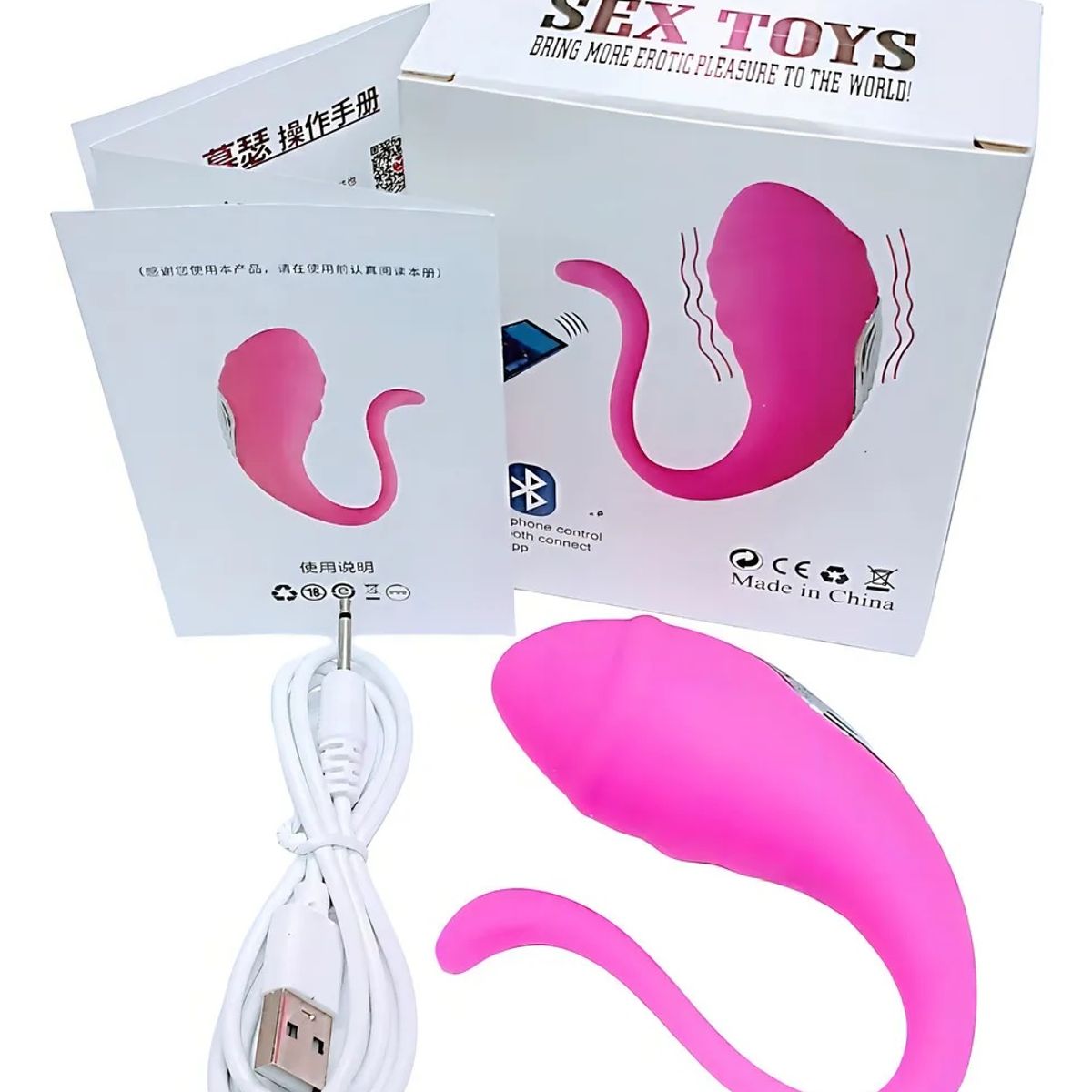 GENERICO - Consolador Vibrador Bluetooth App Love 9 Modos