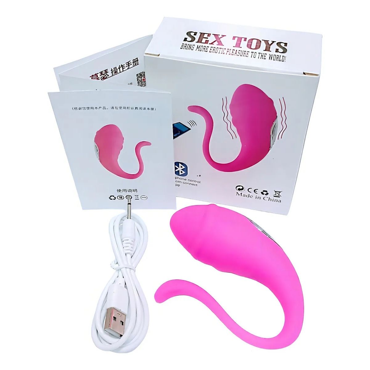GENERICO - Consolador Vibrador Bluetooth App Love 9 Modos