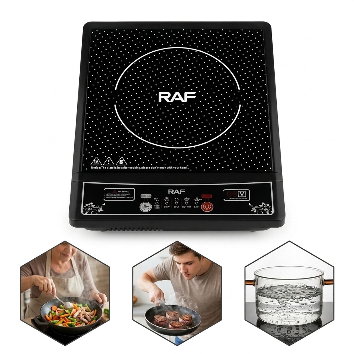 OEM - Cocina Eléctrica de Inducción  - Diseño Compacto 28x34cm Alta Eficiencia