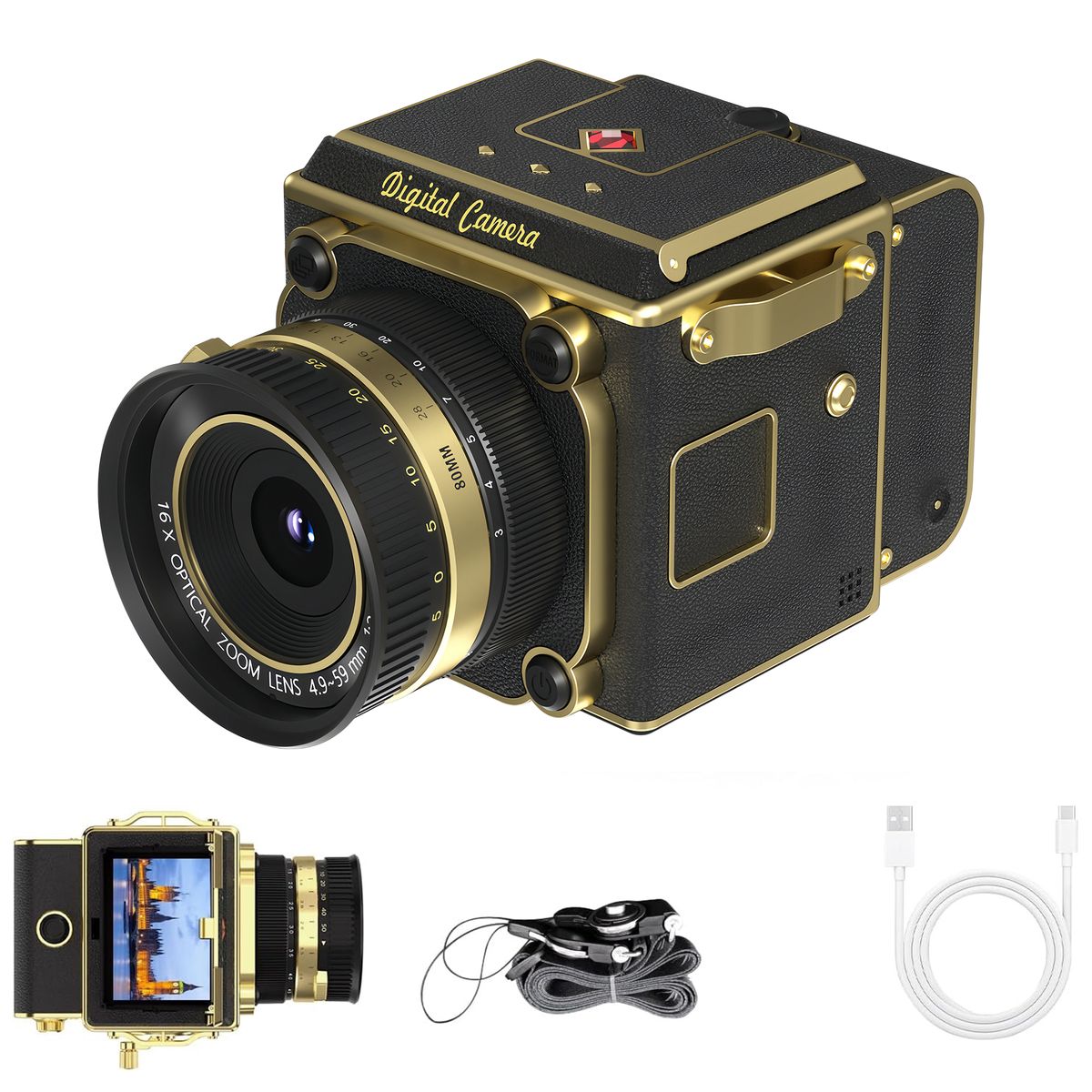 RENVMEXY - Retro Digital Cámara M31  Control Joystick  Zoom 16x  2.7K  Envío Rápido