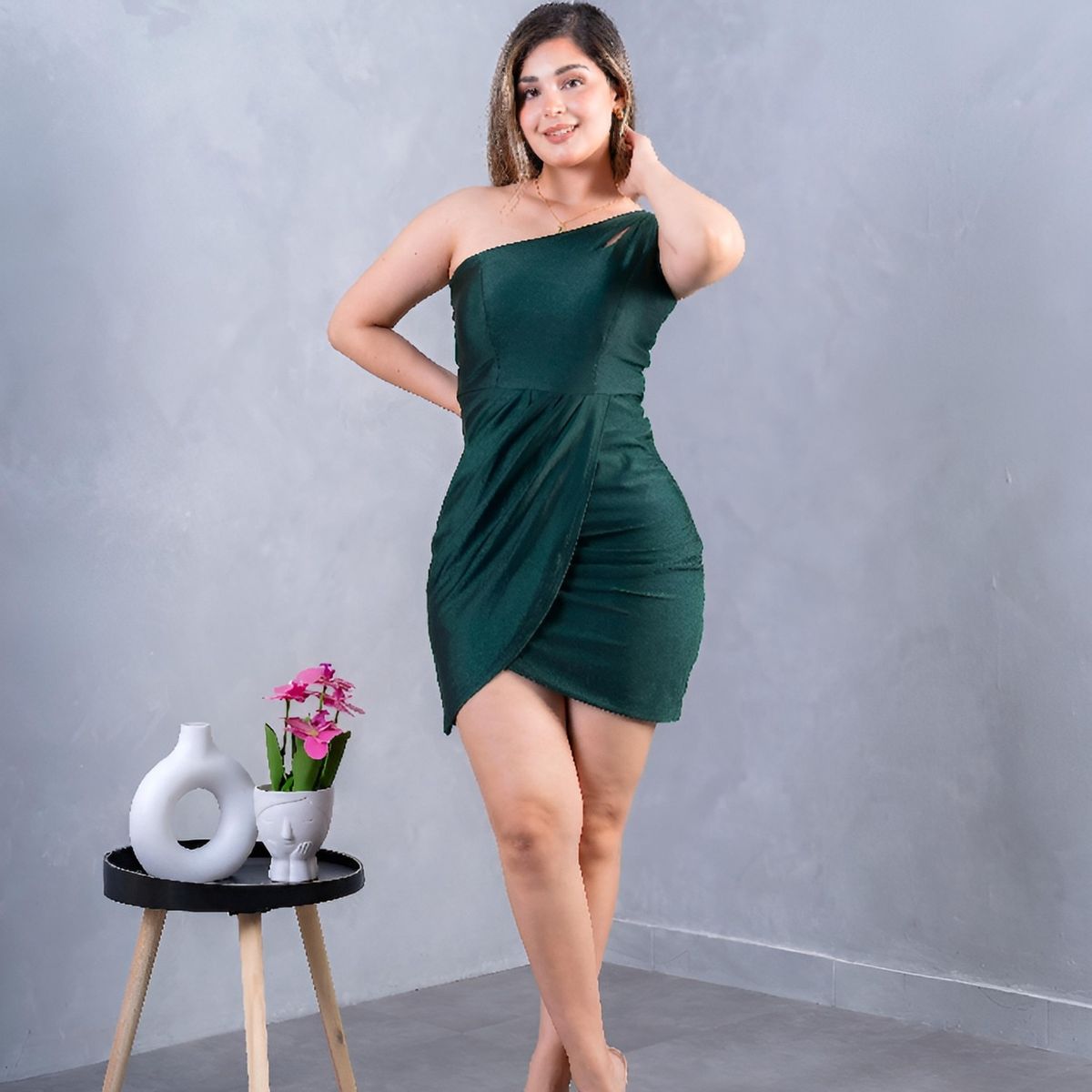 NANCY'S COLLECTION - Vestido Corto Stretch Nancys Collection COD0384