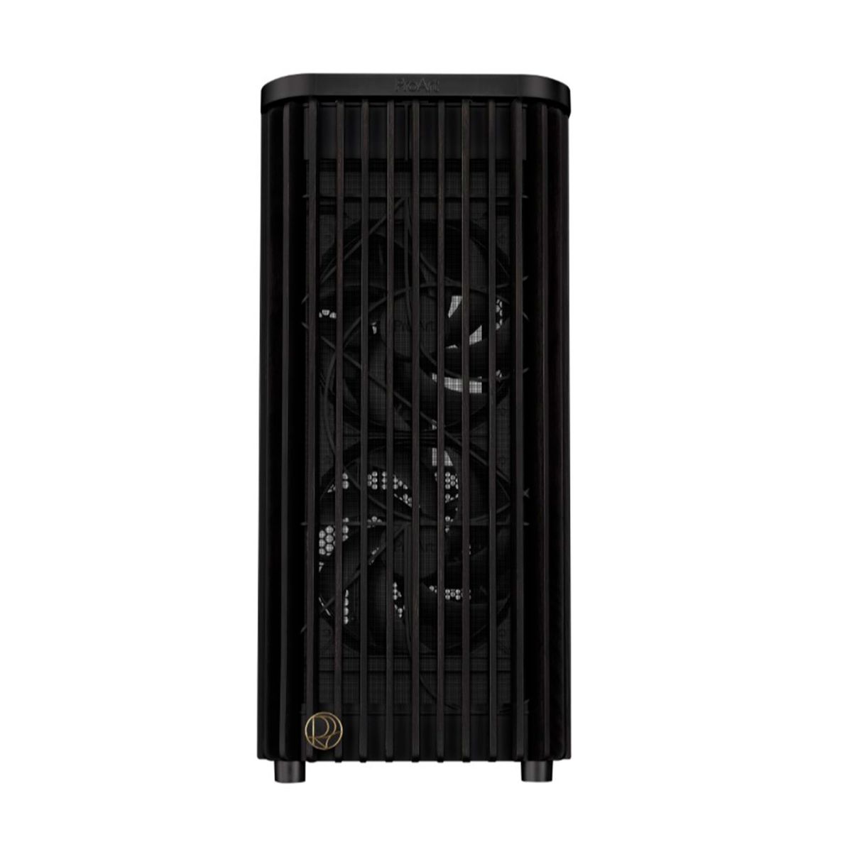 ASUS - CASE ASUS WOOD EDITION VIDRIO TEMPLADO COLOR NEGRO l PN PA401-BK-WOOD-TG