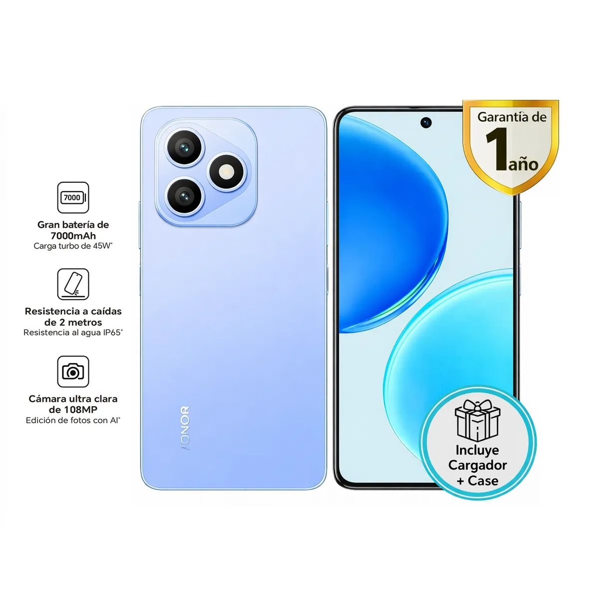 HONOR X8D 8GB + 256GB AZUL - ENTREGA INMEDIATA, marca HONOR - Foto Principal