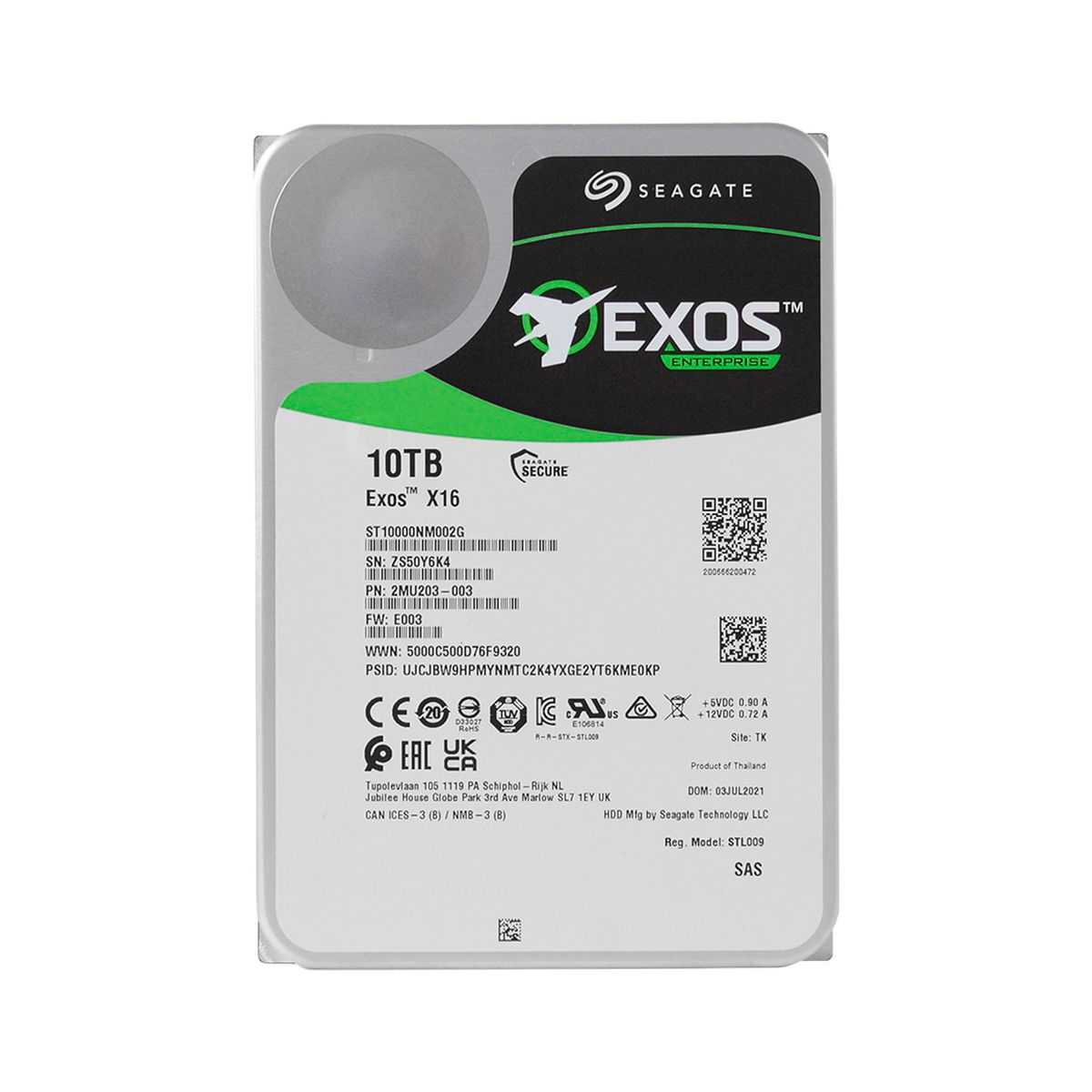 SEAGATE - DISCO DURO SAS SEAGATE CCTV 10TB 7200RPM 256MB l P-N ST10000NM002G