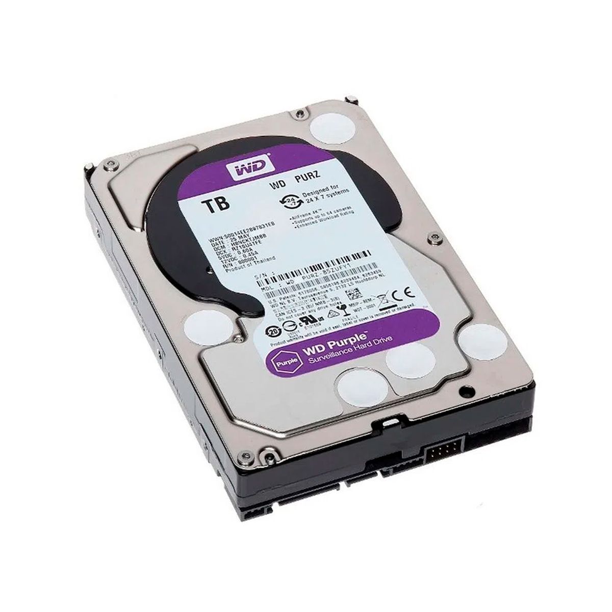 WESTERN DIGITAL - DISCO  DURO WD PURPLE 1TB SURVEILLANCE 5400RPM 64MB l PN WD11PURZ