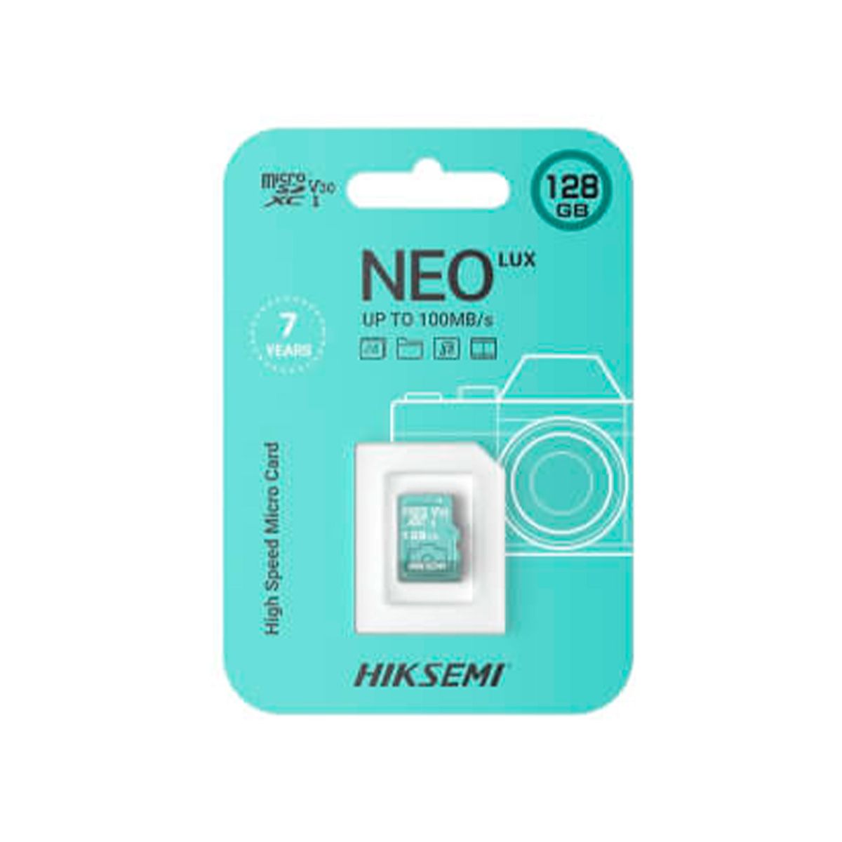 GENERAL - MEMORIA MICRO SD 128GB NEO LUX COLOR CELESTE l PN HK-HS-TF-D3-128G