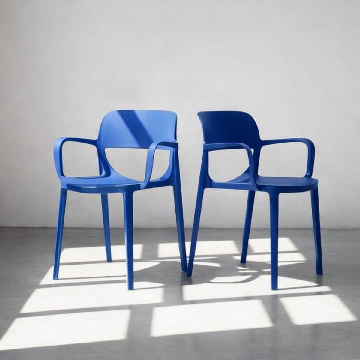 GENERICO - SILLA FIJA DE INTERIOR O TERRAZA IBIZA AZUL
