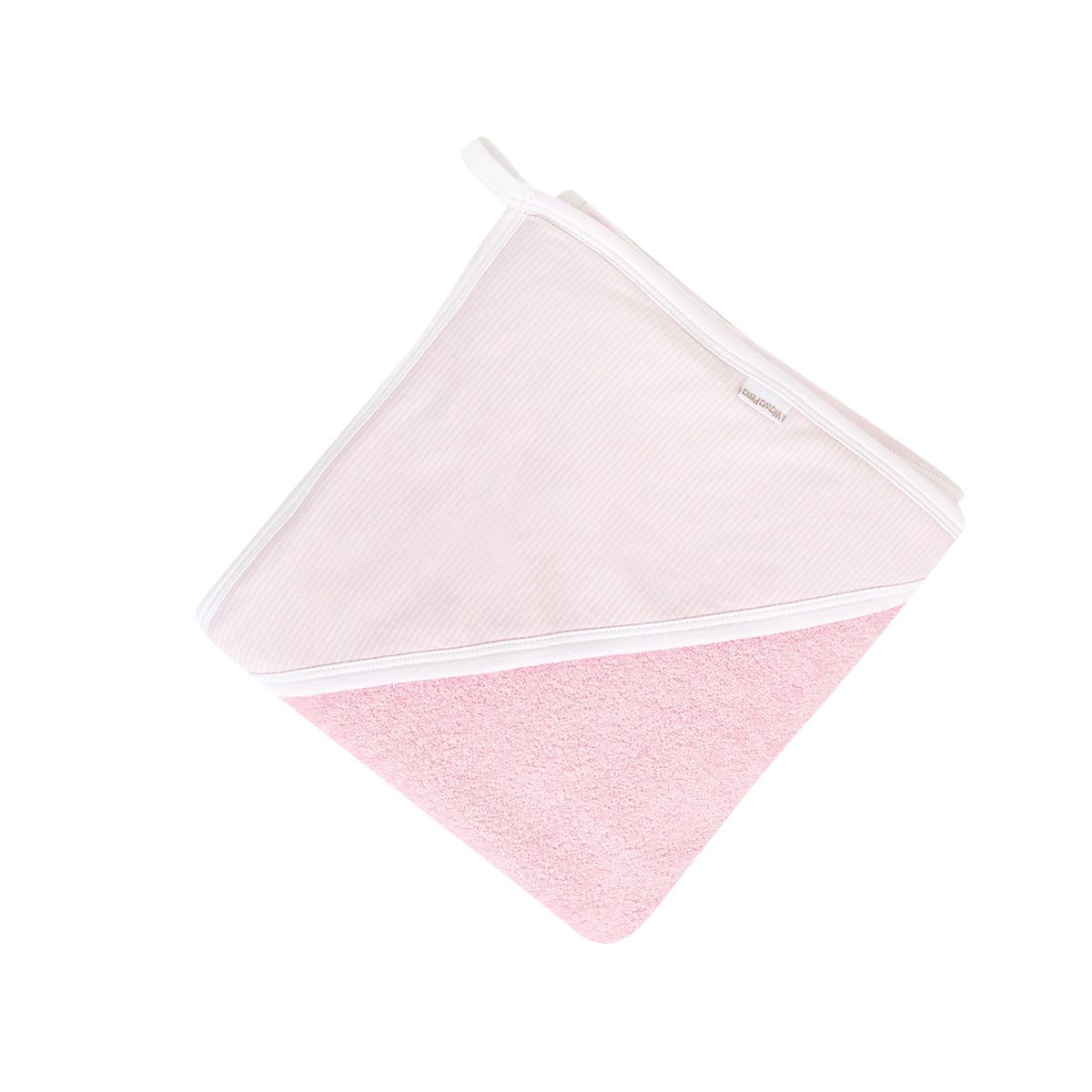 WAWA PIMA - TOALLA BEBE NIÑA XL 100% ALGODÓN- LISTADO ROSADO