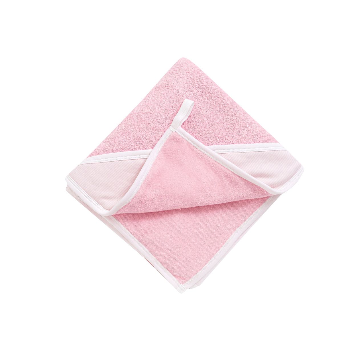 WAWA PIMA - TOALLA BEBE NIÑA XL 100% ALGODÓN- LISTADO ROSADO