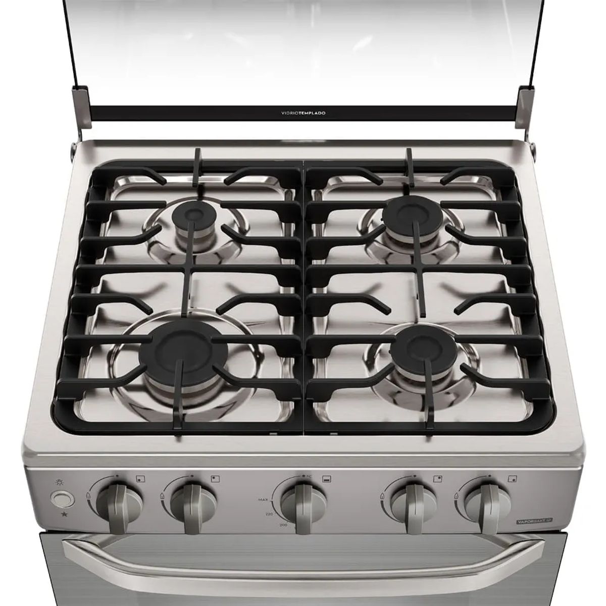 ELECTROLUX - Cocina Gas 4 Hornillas VaporBake Silver Electrolux FE4GMR