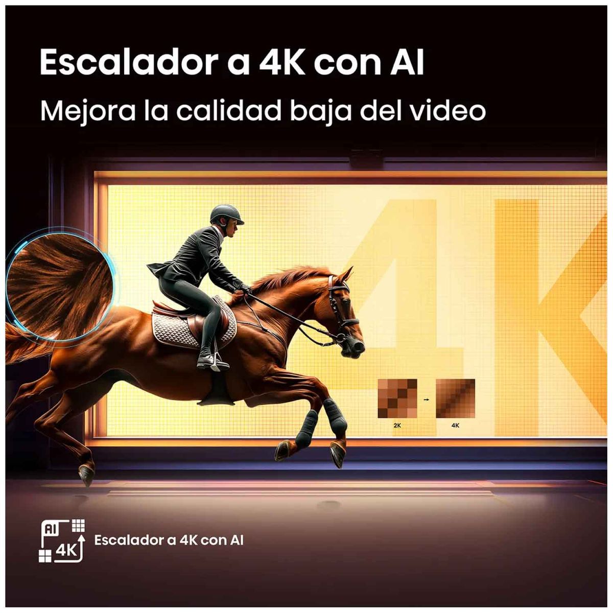 HISENSE - TELEVISOR HISENSE QLED 50" 4K UHD SMART TV 50Q6QV VIDDA 2025