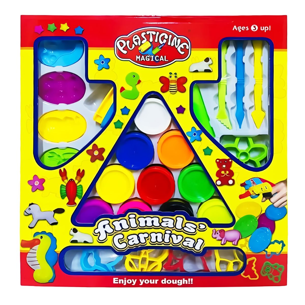 Set de Plastilinas con Moldes de Animales Juego Didáctico Creativo, marca GENERICO - Foto Principal